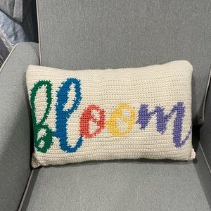 Handmade crochet BLOOM spring pillow